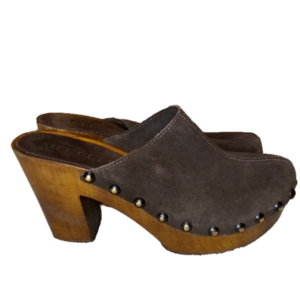 Sesto Meucci Wooden Clog Mules Size 8